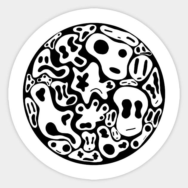 Ghosts in The Bubble Sticker by SedgeWren